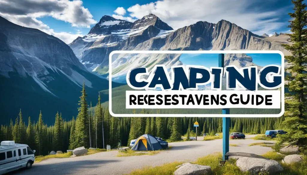 Banff campsite booking guide