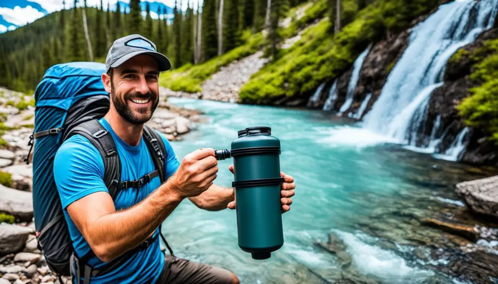 Camping water filter