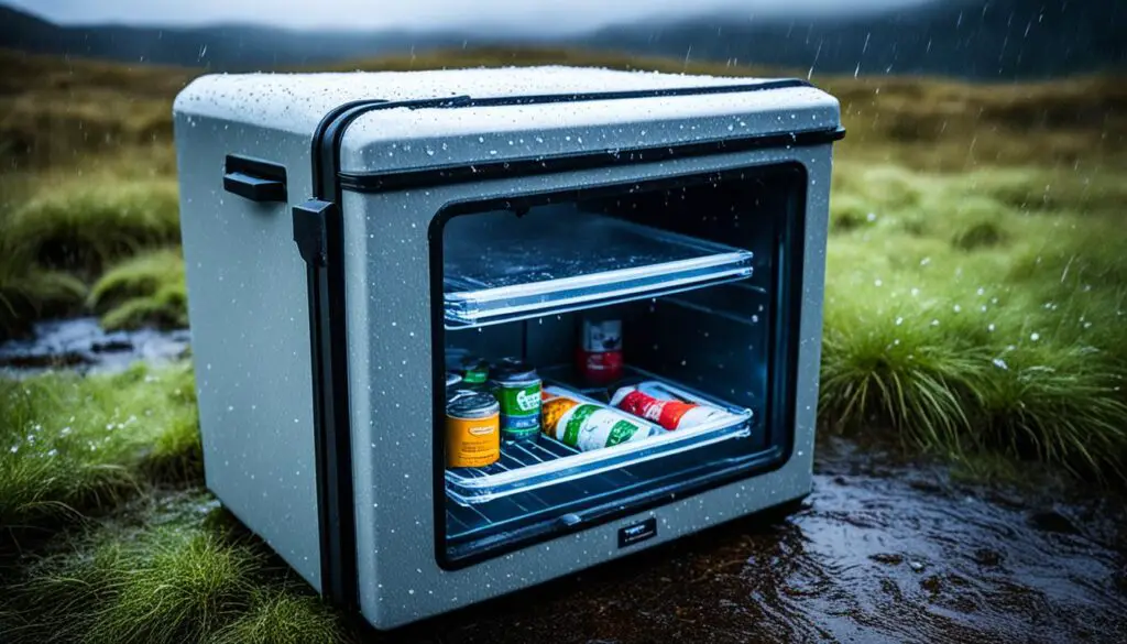 Can camping fridges get wet