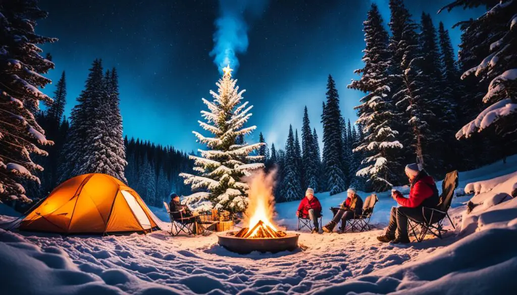 Christmas camping destination