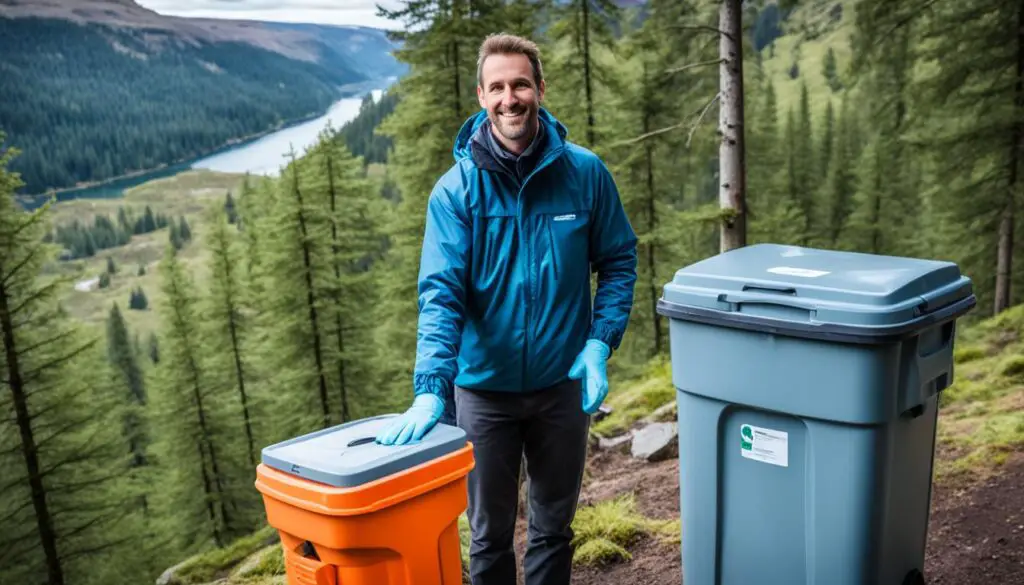 Emptying Camping Toilet