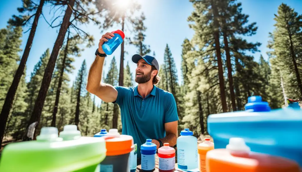 Hydration tips for hot weather camping