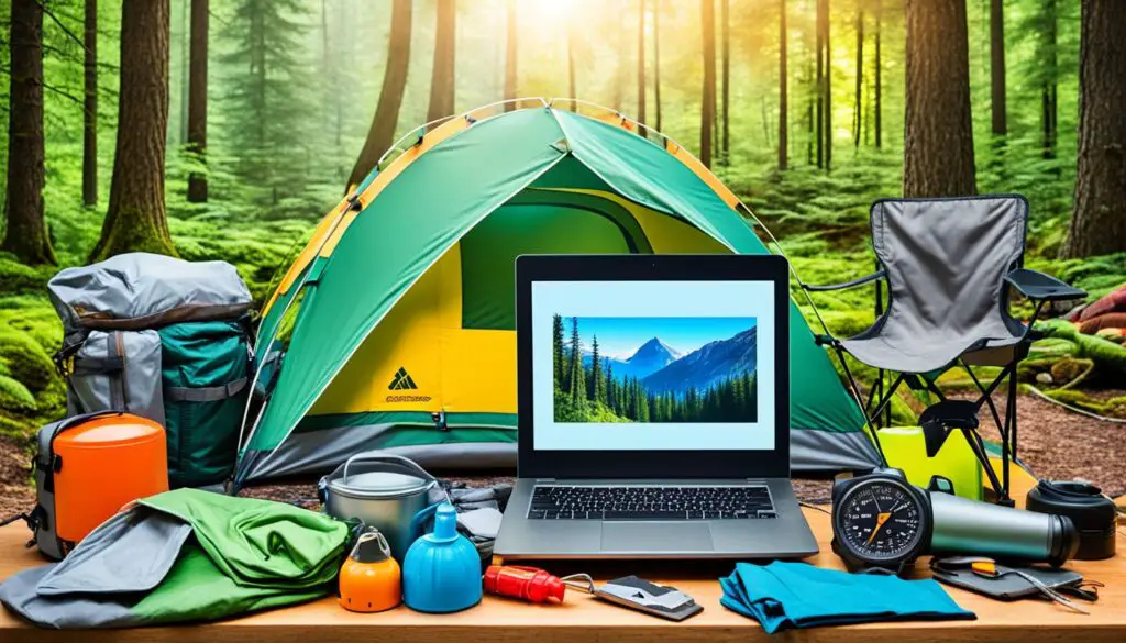 Online shopping for budget camping