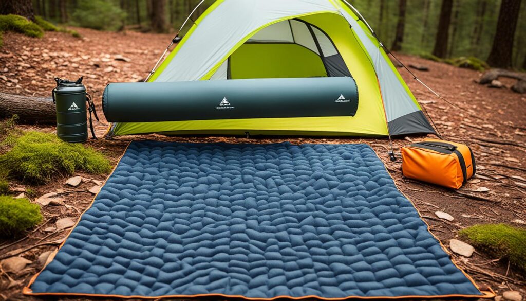 R-value and thermal efficiency of camping mats