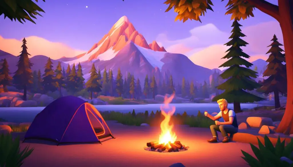 Sims 4 Camping Scene