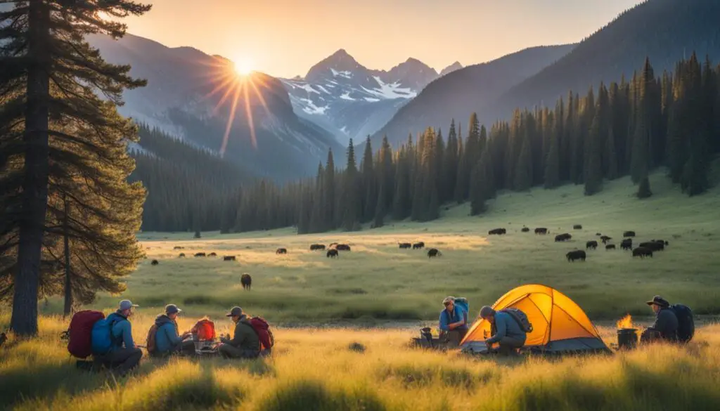 backcountry camping in yellowstone