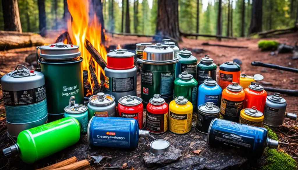 camping stove fuel types