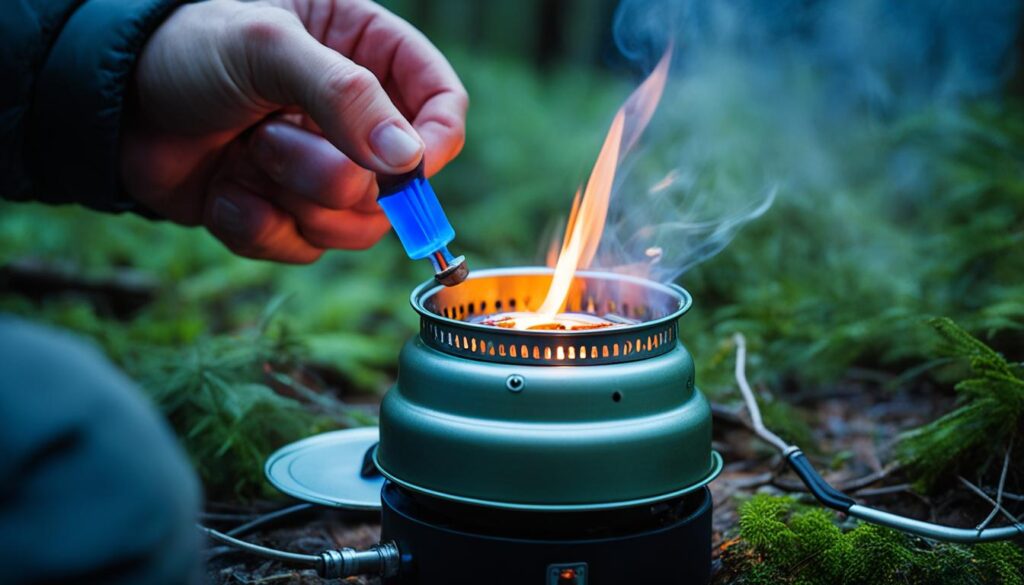 camping stove operation