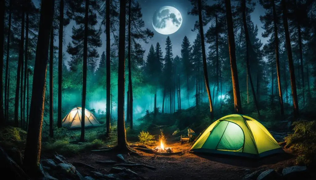 camping with insects