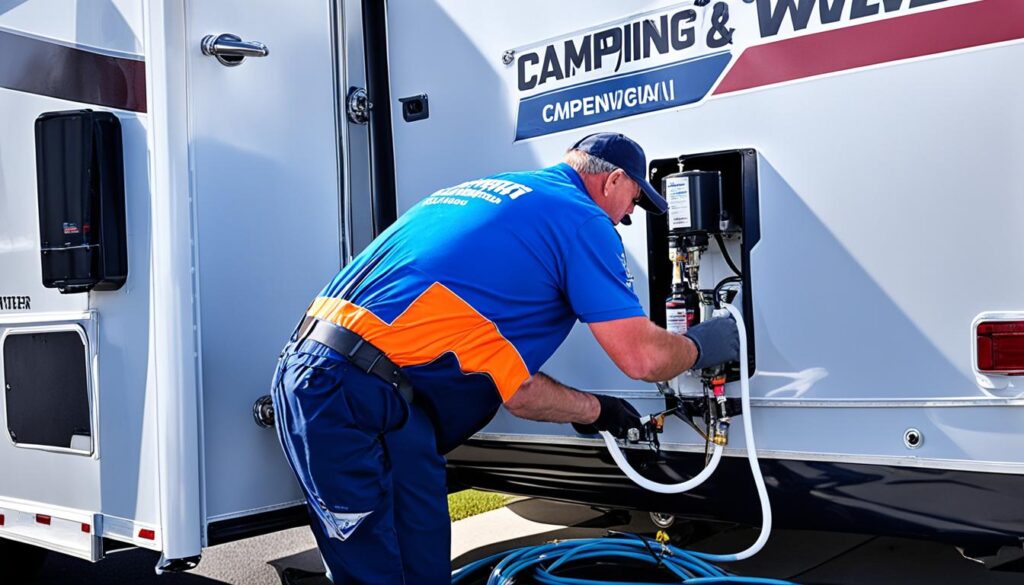 camping world RV winterization process