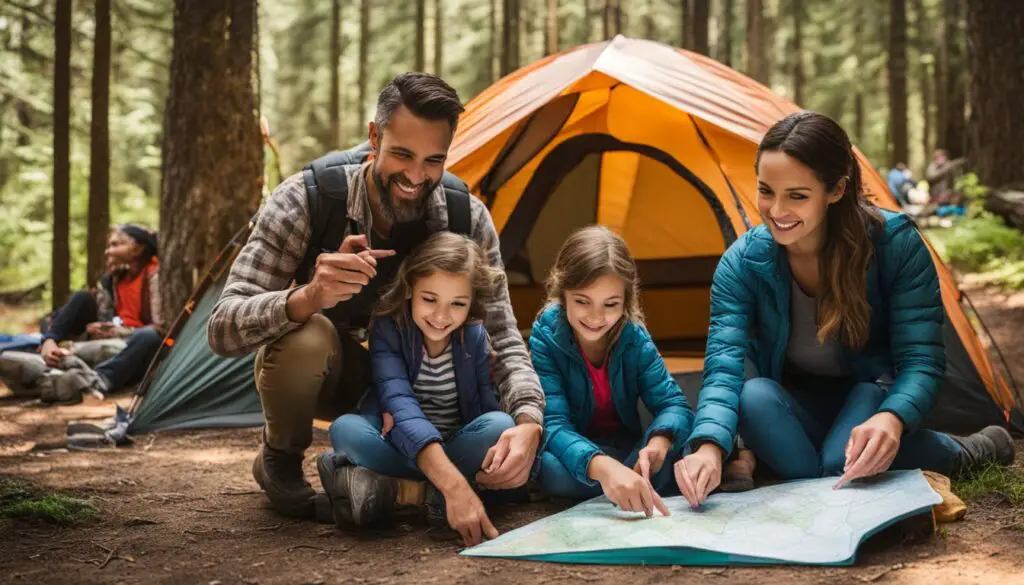 family camping trip planning