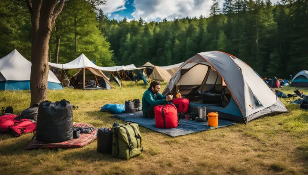 festival camping packing tips