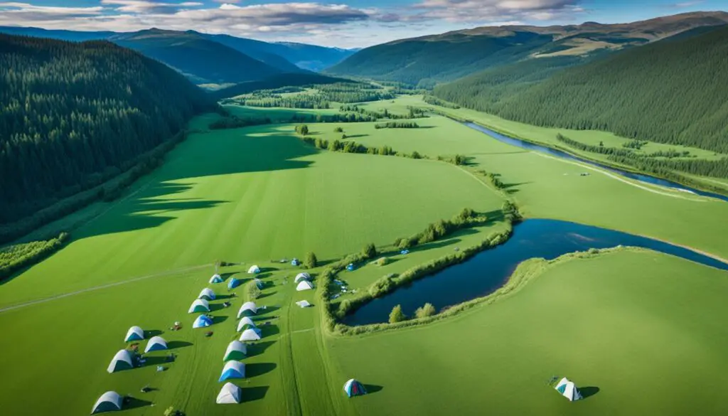 finding farmland for camping