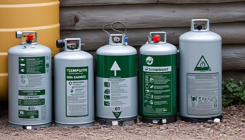 gas canister storage conditions