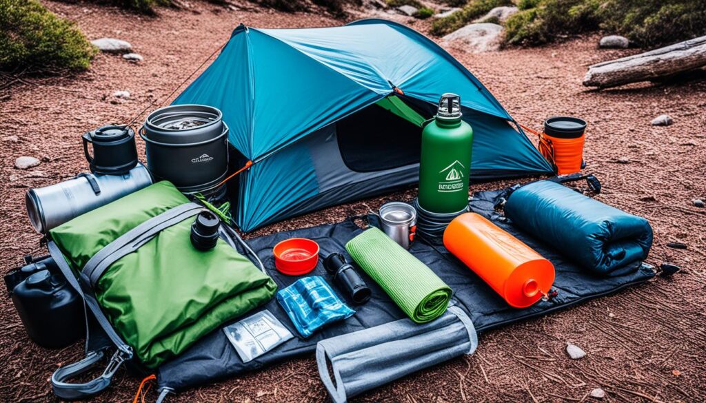 minimalist camping gear