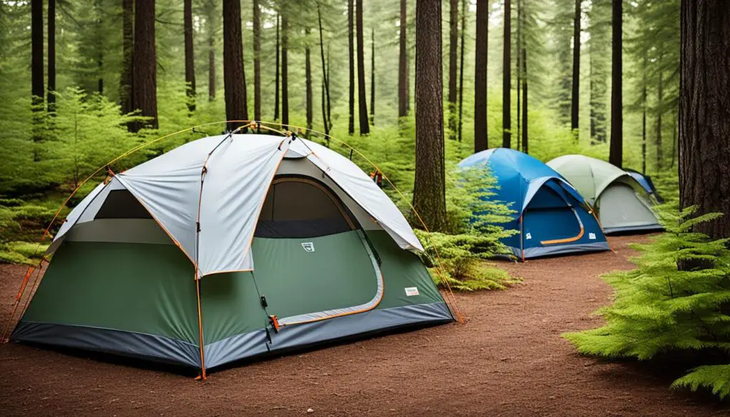 noise-reducing camping shelters