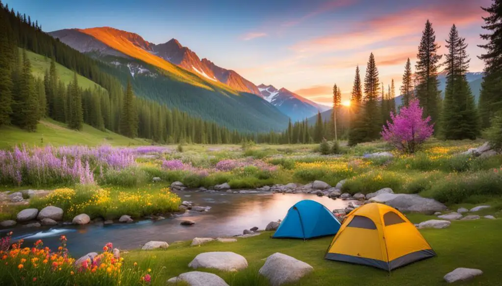 scenic camping destination