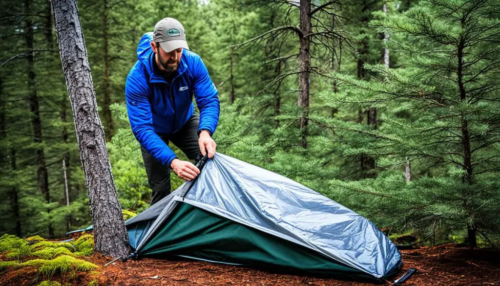 tent setup