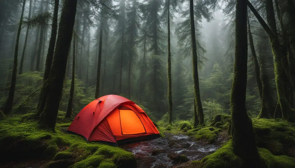 waterproof rating of camping tents