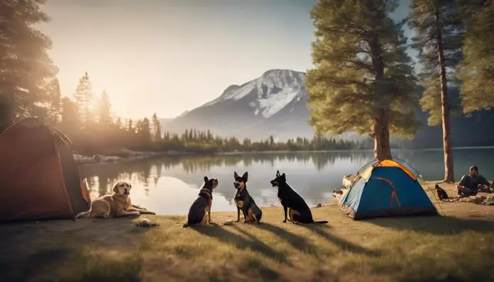 camping with multiple pets