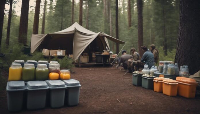 food storage camping tips