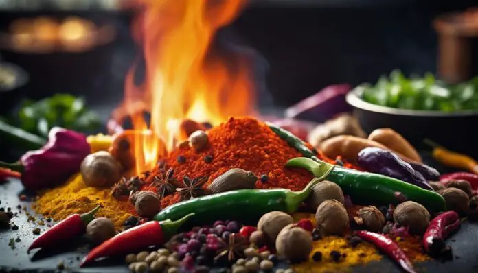 spices enhance fire roasted vegetables