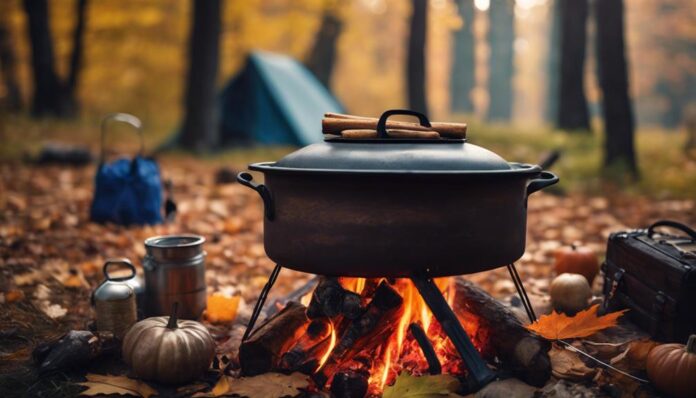 venison stew campfire cooking